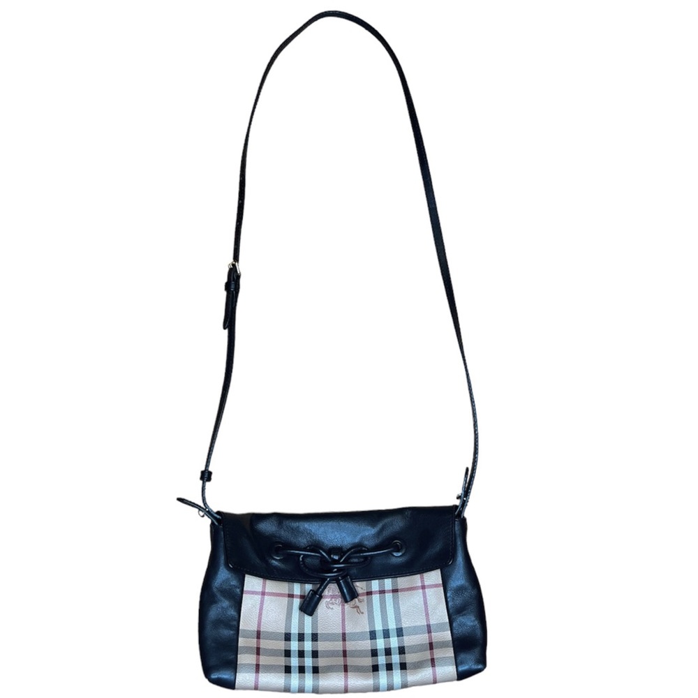 Burberry Small Hayamarket Check Clutch Bag - Detachable Strap - Black 39249901 - Picture 4 of 15